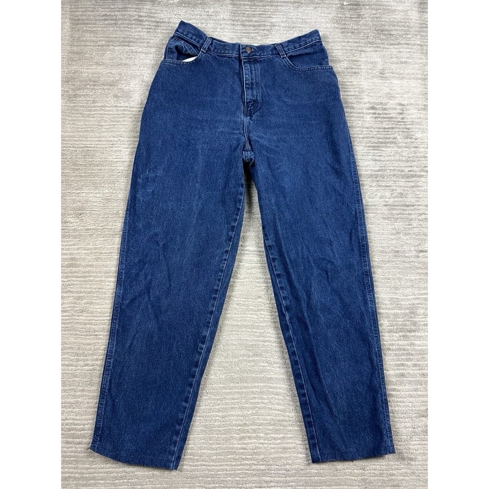 Vintage Gitano Jeans Womens 14 Blue Dark Wash Denim Cotton Tapered 90s